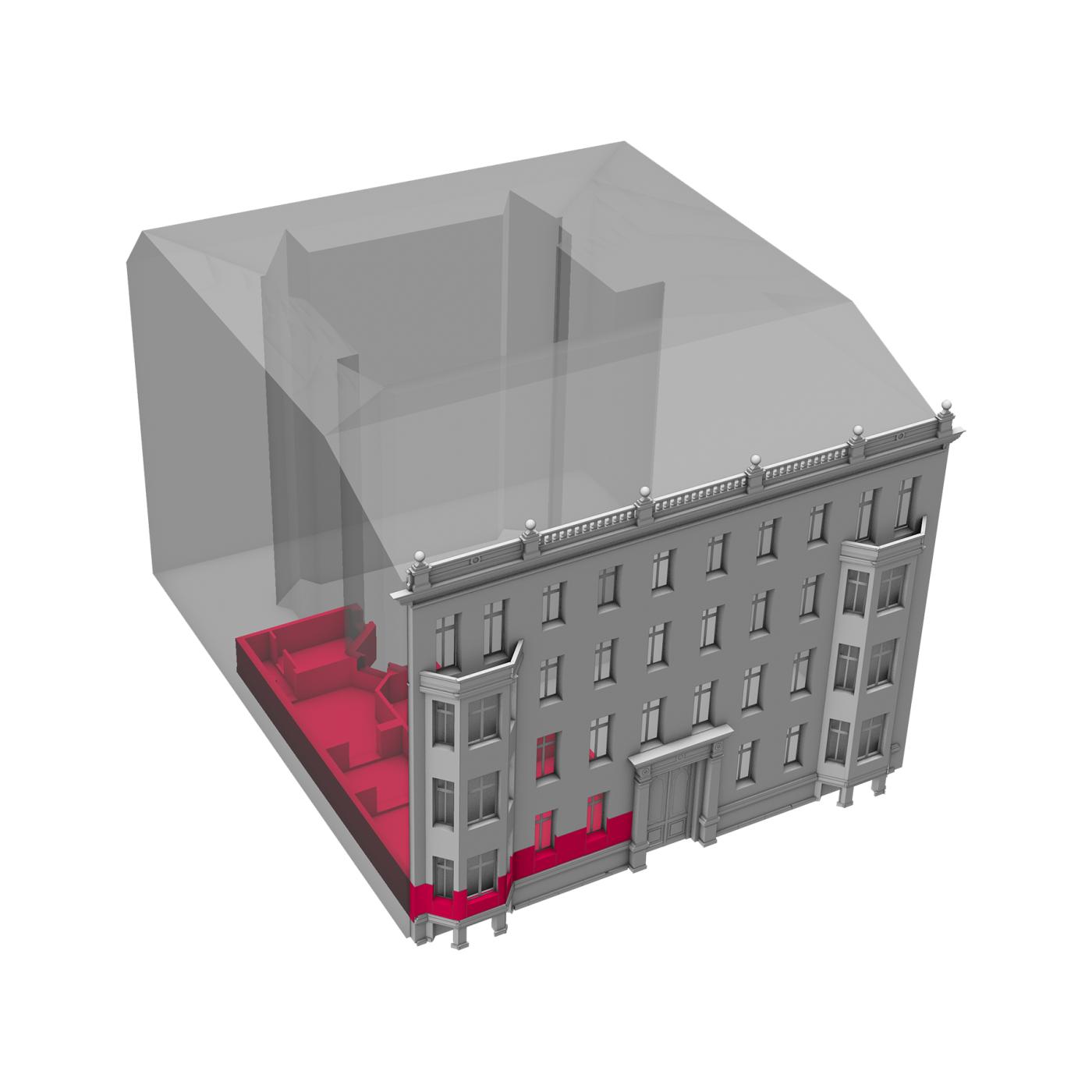 Image 1: Street-facing building, 1st floor | 3.5 rooms 