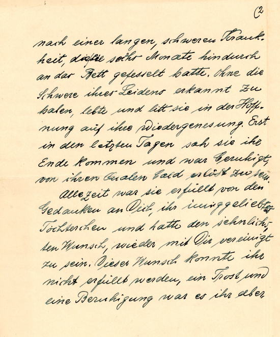 Brief von Alexander Beer an seine Tochter Beate, 28. Dezember 1941. Quelle: Sydney Jewish Museum Collection, Schenkung von BeateHammett, M2016/040:001a